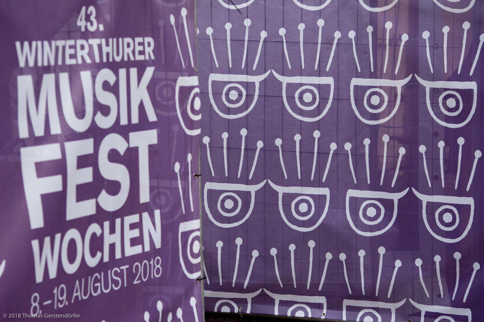 Winterthurer musikfestwochen August 2018 lila Plakat