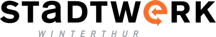 Logo Stadtwerk Winterthur schwarz orange grau ohne Hintergrund